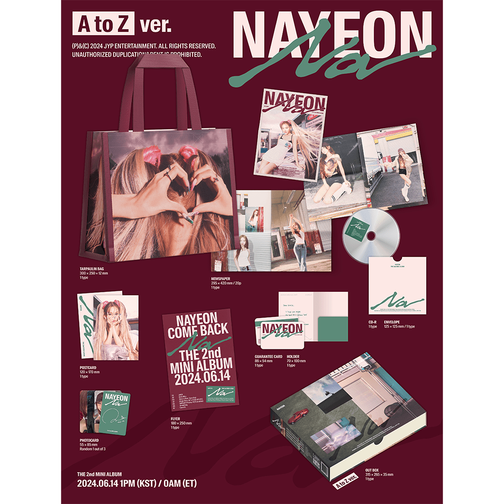 TWICE NAYEON NA Limited Edition A-Z Version