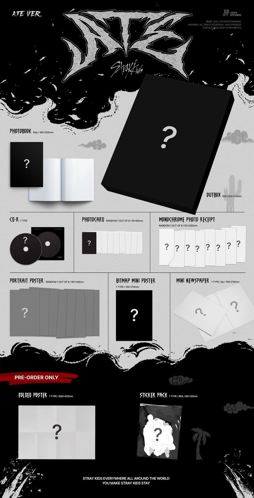 STRAY KIDS - ATE ALBUM LIMITED ATE VER Pre Order