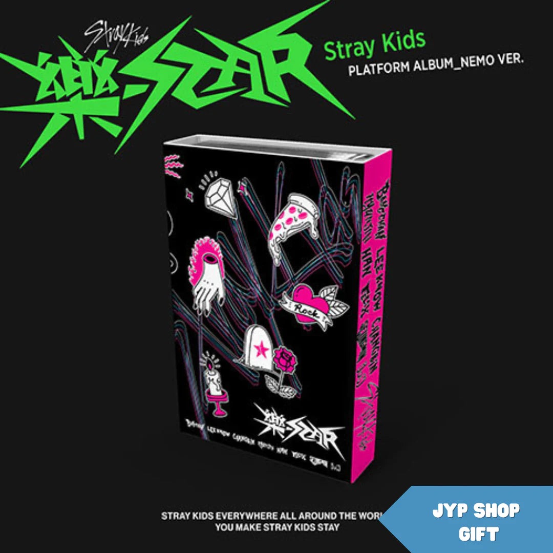 STRAY KIDS - ROCK STAR 8TH MINI ALBUM 樂 PLATFORM ALBUM NEMO VER + JYP SHOP POB