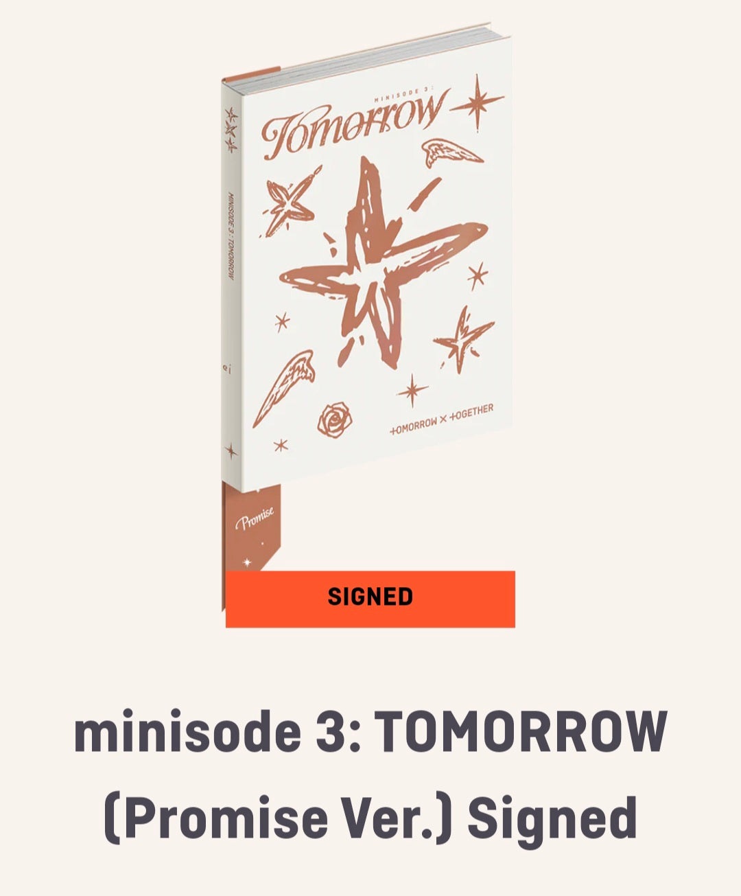 Pre Order TXT TOMORROW X TOGETHER minisode 3: TOMORROW Promise Ver. Signed