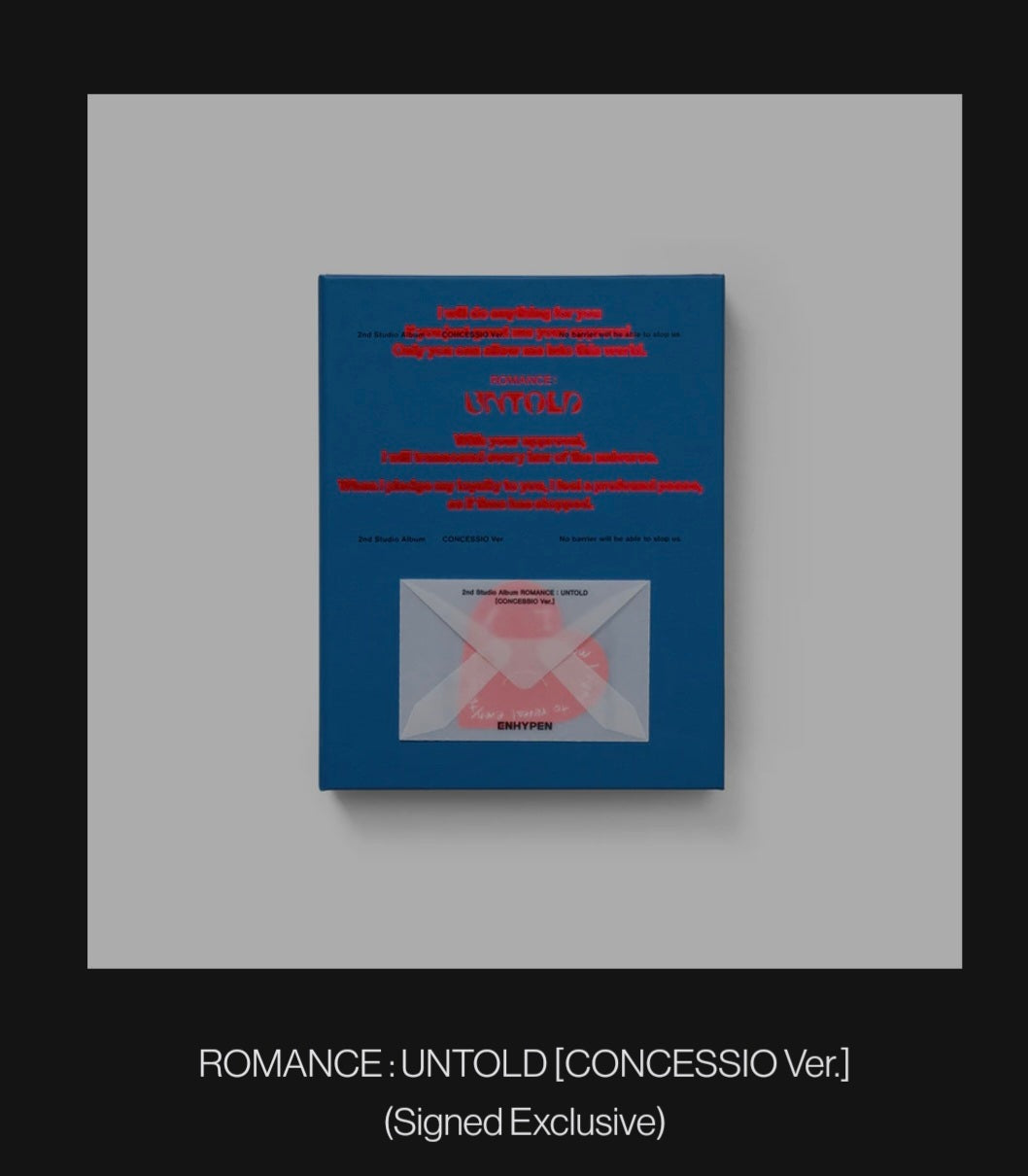 ENHYPEN - ROMANCE : UNTOLD SIGNED EXCLUSIVE RANDOM Pre Order