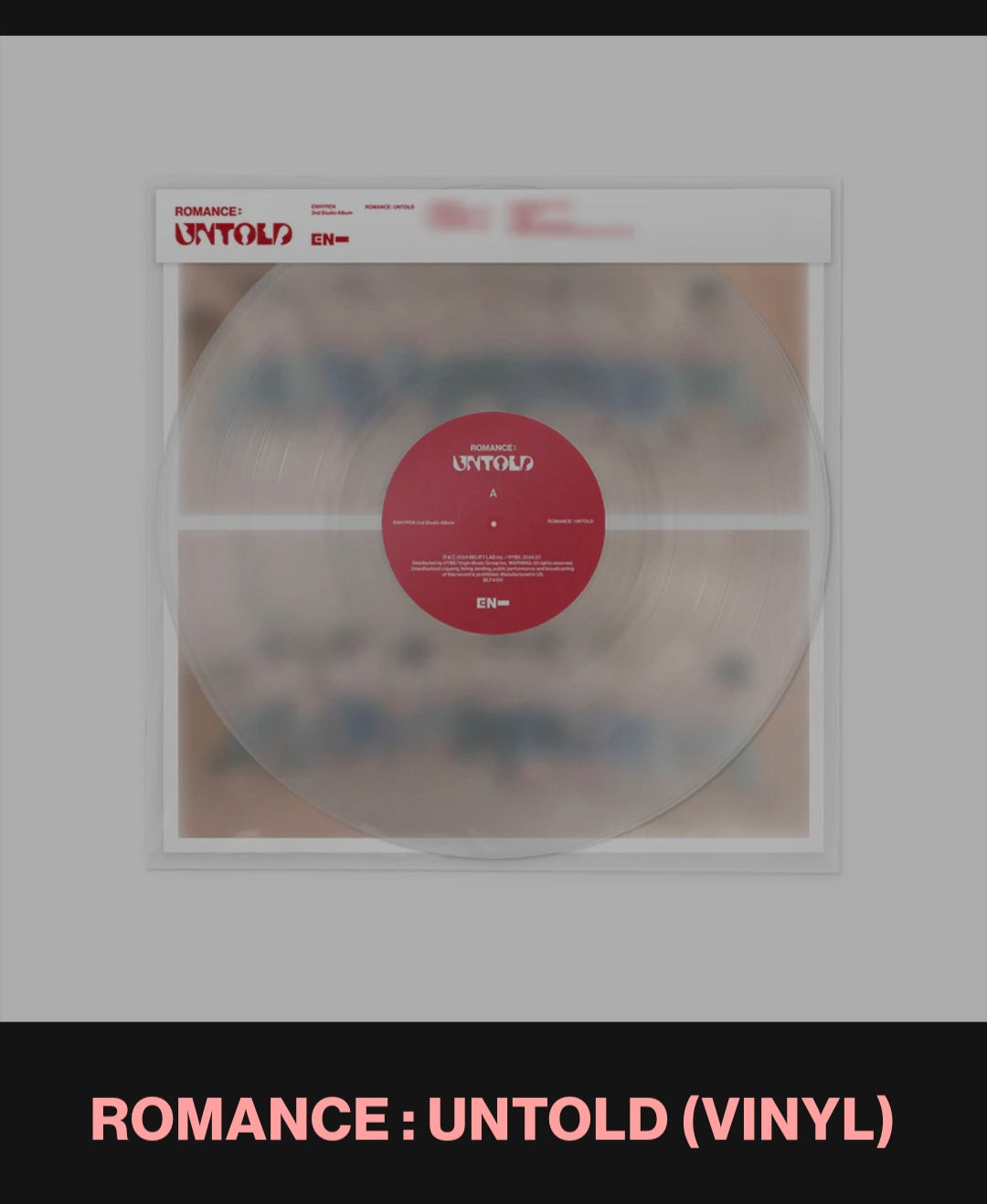 ENHYPEN ROMANCE: UNTOLD VINYL Pre Order