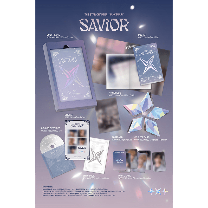 TXT Tomorrow x Together The Star Chapter: SANCTUARY SAVIOUR + Signed Postcard