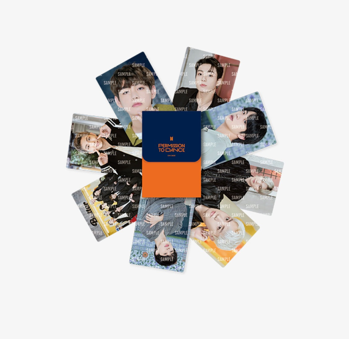 BTS Permission To Dance On Stage Seoul Merchandise Mini Photocard Set