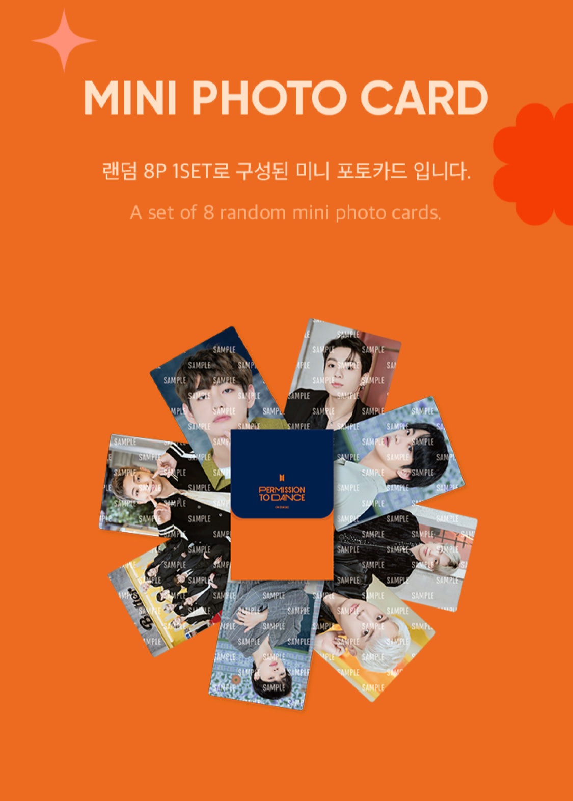 BTS Permission To Dance On Stage Seoul Merchandise Mini Photocard Set