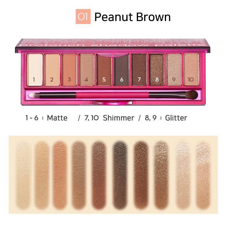 Nature Republic ProTouch Shadow Palette- Peanut Brown