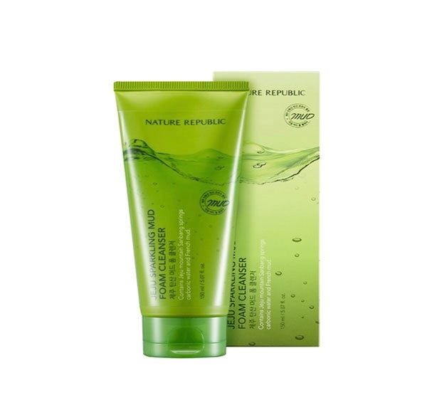 NATURE REPUBLIC JEJU SPARKLING MUD FOAM CLEANSER 150ml